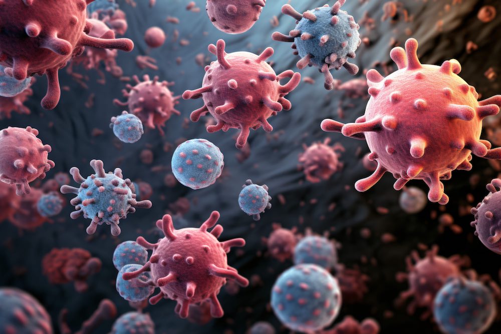 Illustration av Klamydia bakterier